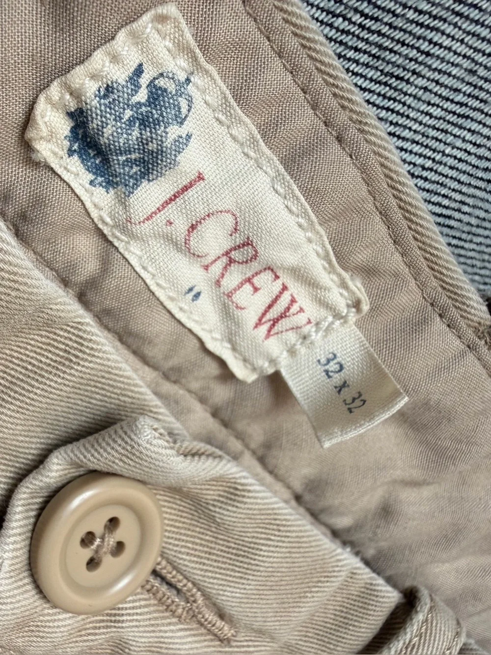 J. Crew Tan Cotton Button-Up Detail